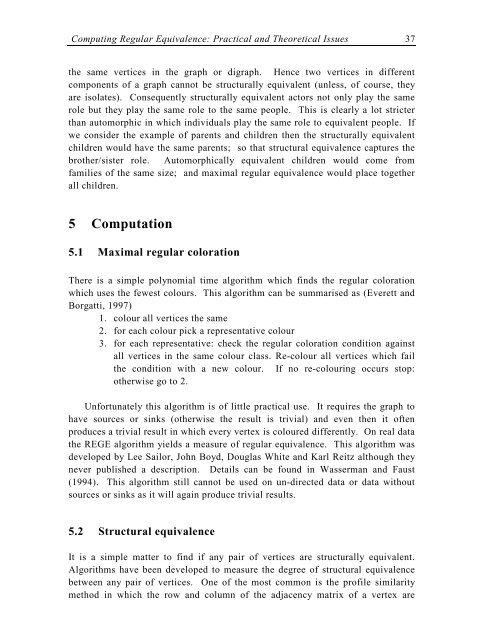 Computing Regular Equivalence: Practical and ... - CiteSeerX