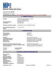 Material Safety Data Sheet - MP Biomedicals