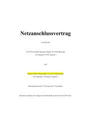 allgemeiner Netzanschlussvertrag (PDF, 91 KB) - E.ON Netz GmbH