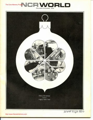 NCR World November - December 1970. - The Core Memory