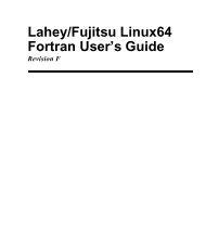 LF95 Linux User's Guide - Lahey Computer Systems