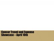 Concur Travel and Expense Showcase - Purdue University Calumet