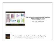 The Anatomy of Seismically Designed Structures - CUREe