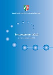 ergebnisbericht 2012 - Landesrechnungshof des Landes Nordrhein ...