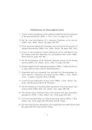 Publications (in chronological order) 1. A note on the investigation of ...