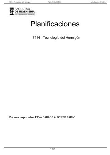 Planificaciones FIUBA