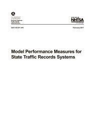 Model Performance Measures for State Traffic Records Systems