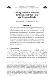 Linking Economic Policy and Environmental Outcomes at a ...