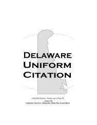 Uniform Citation (DE) - Delaware State Courts - State of Delaware