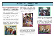 Foundation Newsletter Spring - Repton School Dubai