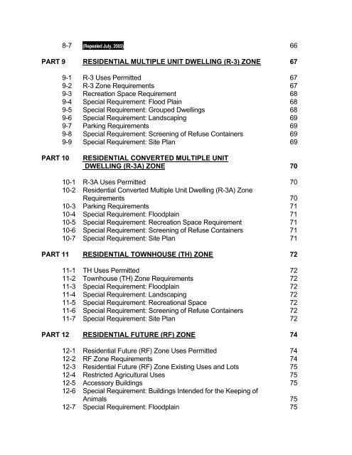 Land Use ByLaw - The Town of Kentville