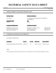 Download Uni-Lube 32 Material Safety Data Sheet (MSDS)