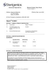 Advanced Applications Material Safety Data Sheet ... - Sterigenics