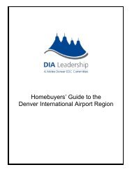 Homebuyers' Guide to the Denver International Airport Region