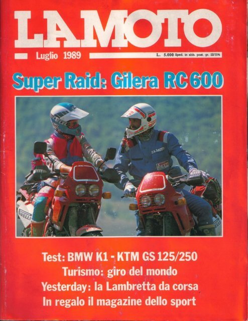 LA MOTO luglio 89 PDF - Gilera Bi4