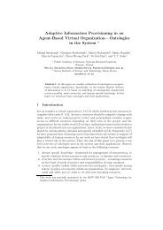 Adaptive Information Provisioning in an Agent-Based Virtual ...