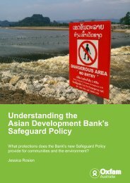Understanding the Asian Development Bank's ... - Oxfam Australia