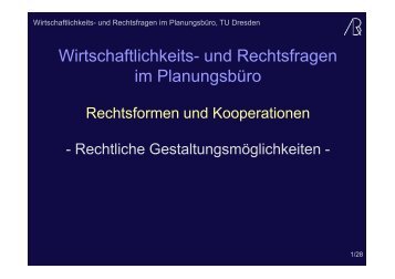 (Microsoft PowerPoint - Rechtsformen und Kooperationen 2011 ...