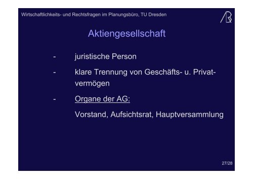 (Microsoft PowerPoint - Rechtsformen und Kooperationen 2011 ...