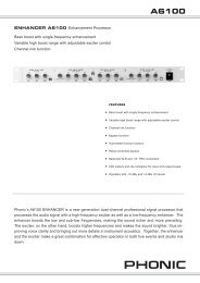 ENHANCER A6100 Enhancement Processor Phonic's A6100 ...