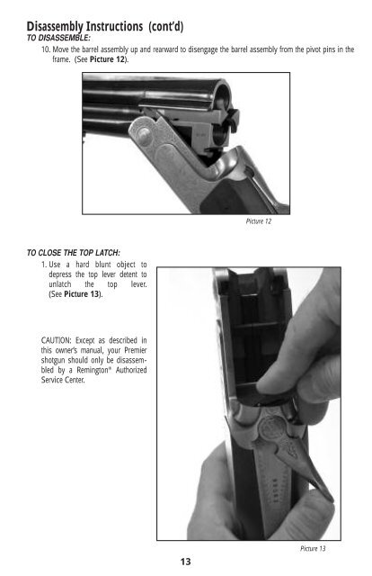 Remington Premier Over and Under Shotgun - EAA