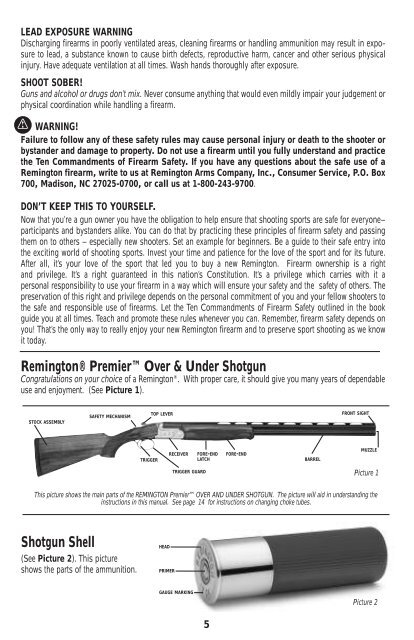 Remington Premier Over and Under Shotgun - EAA