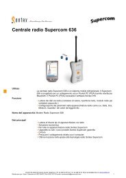 Centrale radio Supercom 636 - Contabilizzazione del calore