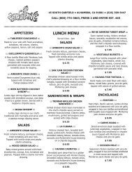 Master Menu Template - Your Restaurant Connection