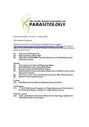 17 Aug 2006 - Australian Society for Parasitology