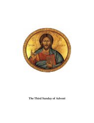 The Third Sunday in Advent