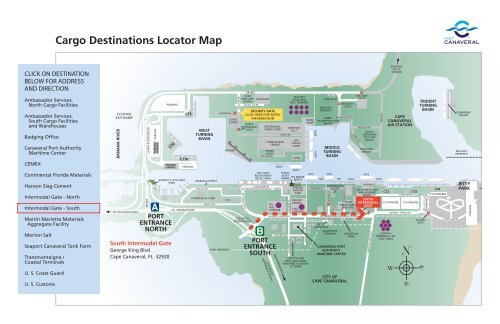 Port Canaveral Interactive Map