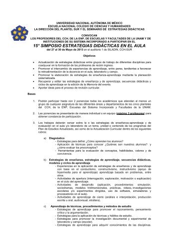 15Â° simposio estrategias didÃ¡cticas en el aula - ENP Plantel 8 - UNAM