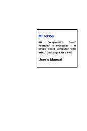 MIC-3358 User's Manual - ECA Services Ltd