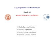 Kryptographie und KomplexitÂ¨at