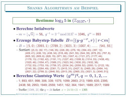 Kryptographie und KomplexitÂ¨at