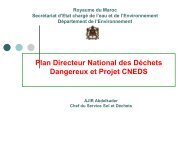 Plan Directeur National des DÃ©chets Dangereux et ... - GD MAROC