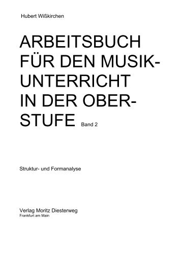 Arbeitsbuch - Didaktische Analyse von Musik