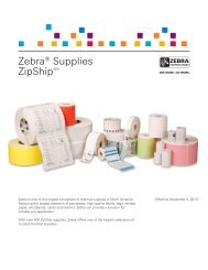 Zebra Zipship Catalog