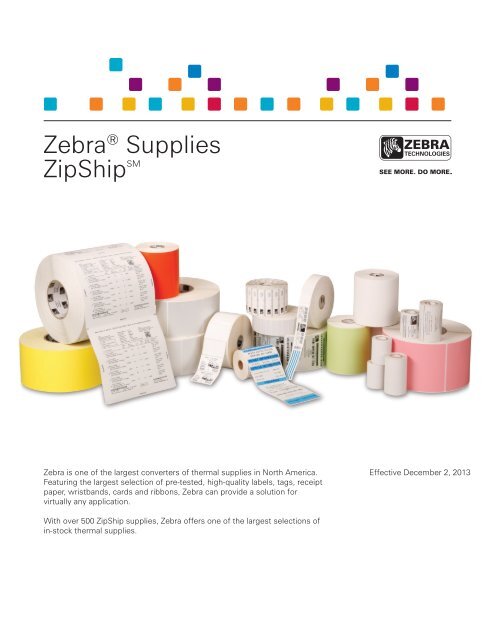 Zebra Zipship Catalog