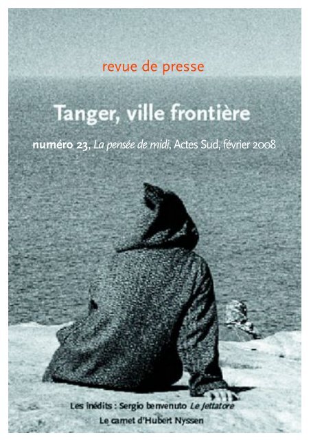 Tanger, ville frontiÃ¨re - La PensÃ©e de Midi