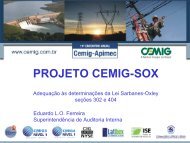 Sarbanes Oxley - Projeto CEMIG/SOX