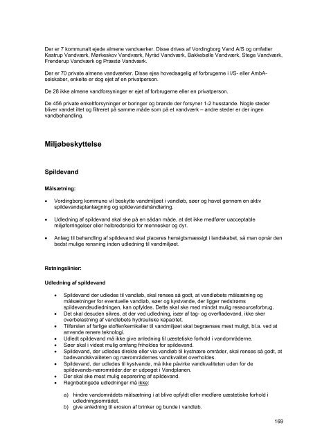 Forslag til kommuneplan for Vordingborg Kommune 2009-2021 ...