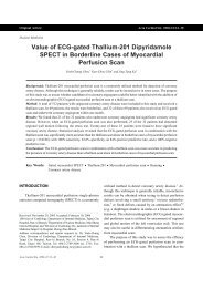 Value of ECG-gated Thallium-201 Dipyridamole SPECT in ...