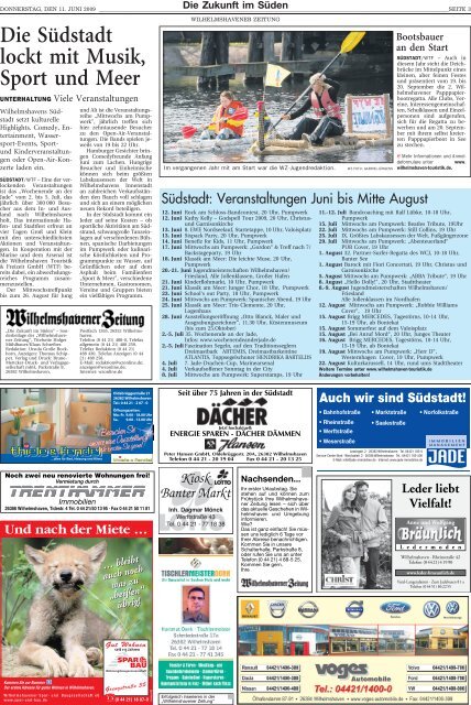 Die Zukunft im Süden - Wilhelmshavener Zeitung