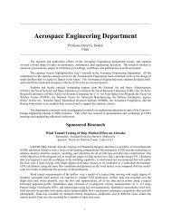 Aerospace Engineering Department - United States Naval Academy