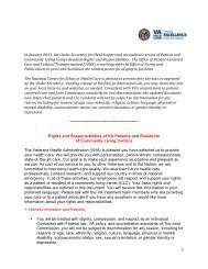 Rights and Responsibilities of VA Patients and Residents of ...