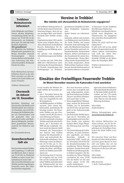 AMTSBLATT Dezember 2011 - clauertstadt-trebbin.de