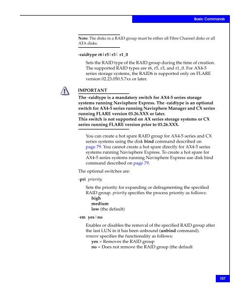 Navisphere Command Line Interface (CLI) Reference - VMware Communities