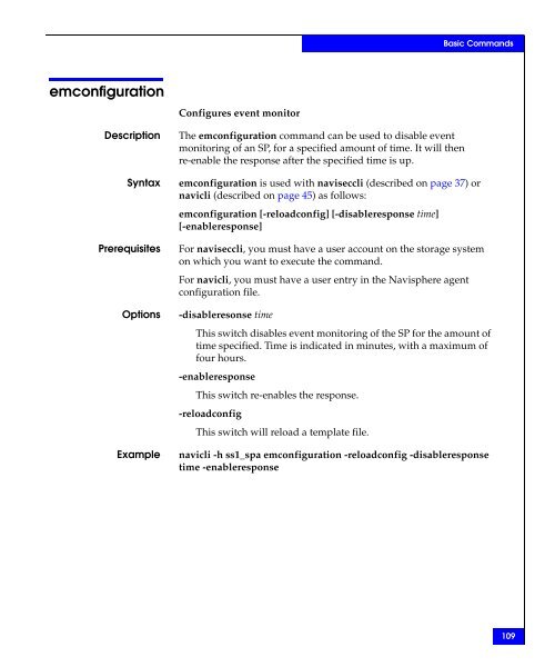 Navisphere Command Line Interface (CLI) Reference - VMware Communities