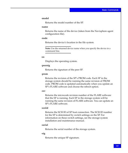 Navisphere Command Line Interface (CLI) Reference - VMware Communities